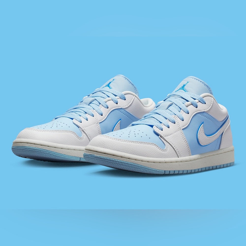 Nike Air Jordan 1 Low SE Reverse Ice Blue White Shoes DV1299-104 Women’s Sizes
